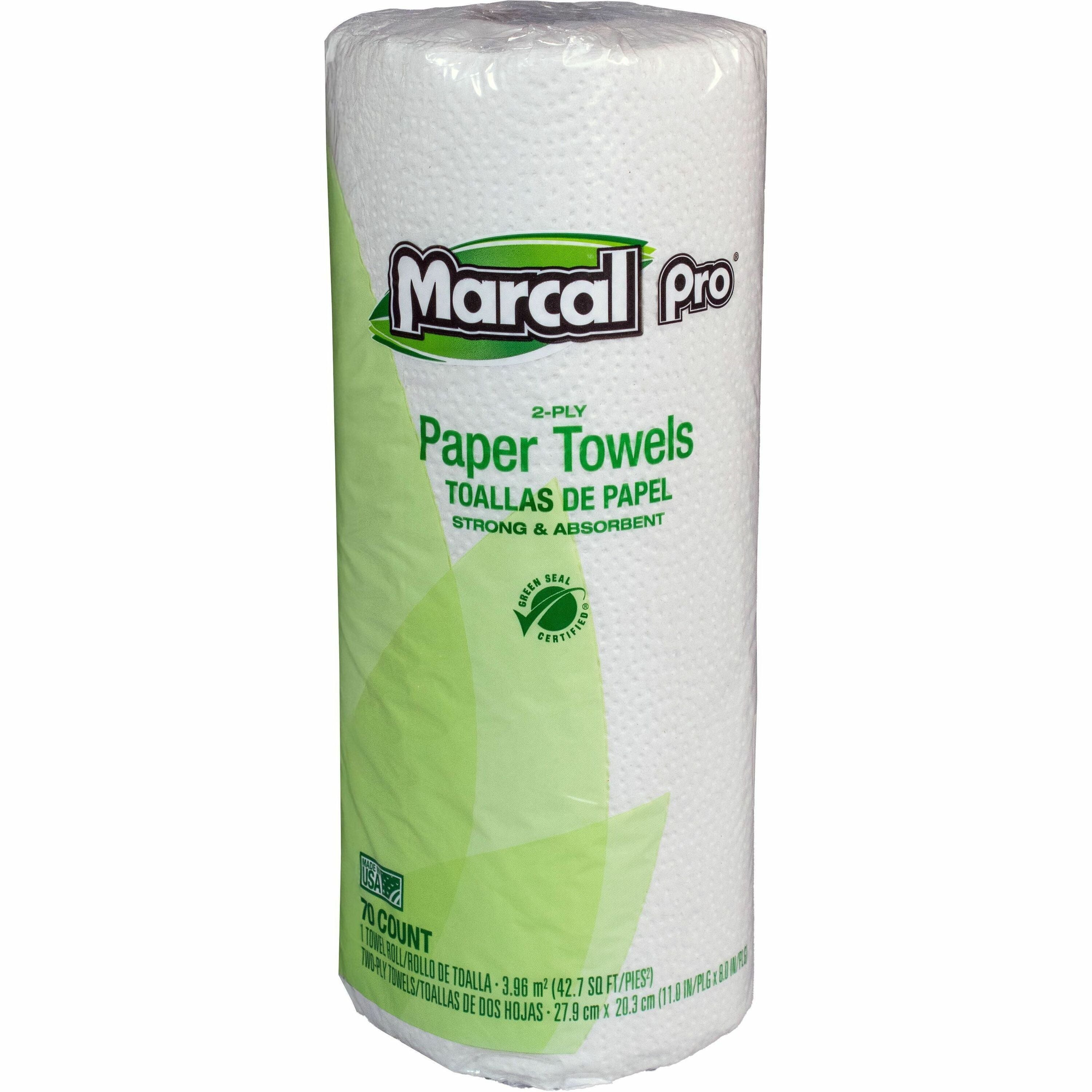 2 Ply - 11" Width x 8" Length - 70 Sheets/Roll - White - Paper - 30 / Carton