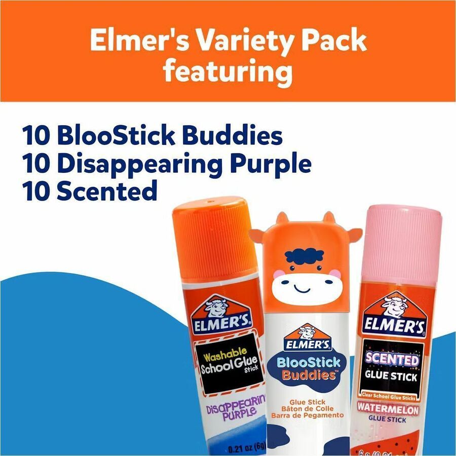 Blue, Purple, Clear - 30 / Box
