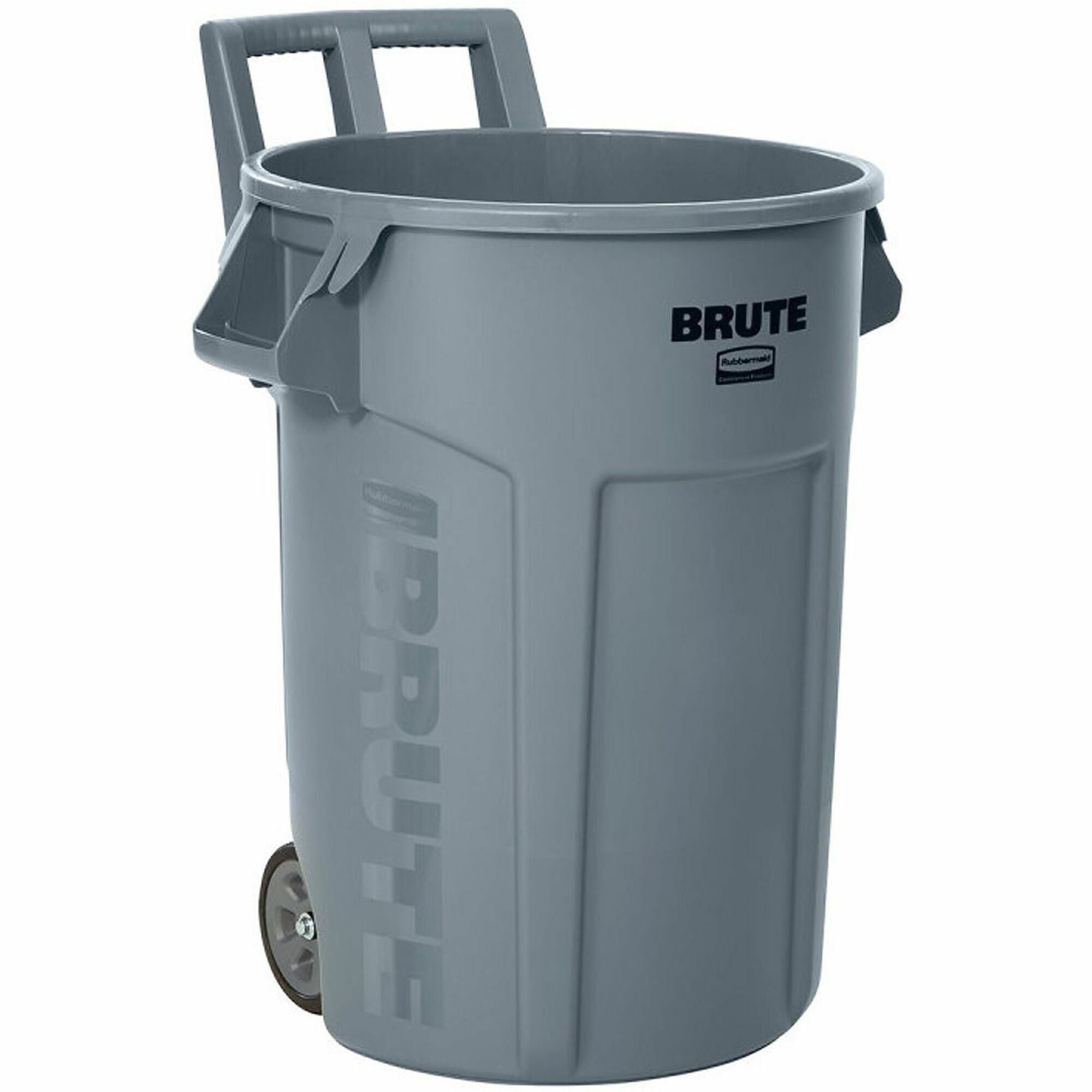 32 gal Capacity - For Commercial - Vented, Wheels, UV Resistant, Durable, Ergonomic Handle - 34" Height x 26.1" Width x 26.5" Depth - Resin - Gray - 1 Each