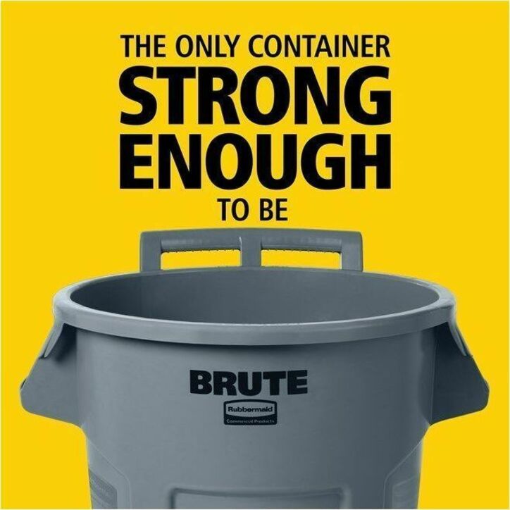32 gal Capacity - For Commercial - Vented, Wheels, UV Resistant, Durable, Ergonomic Handle - 34" Height x 26.1" Width x 26.5" Depth - Resin - Gray - 1 Each