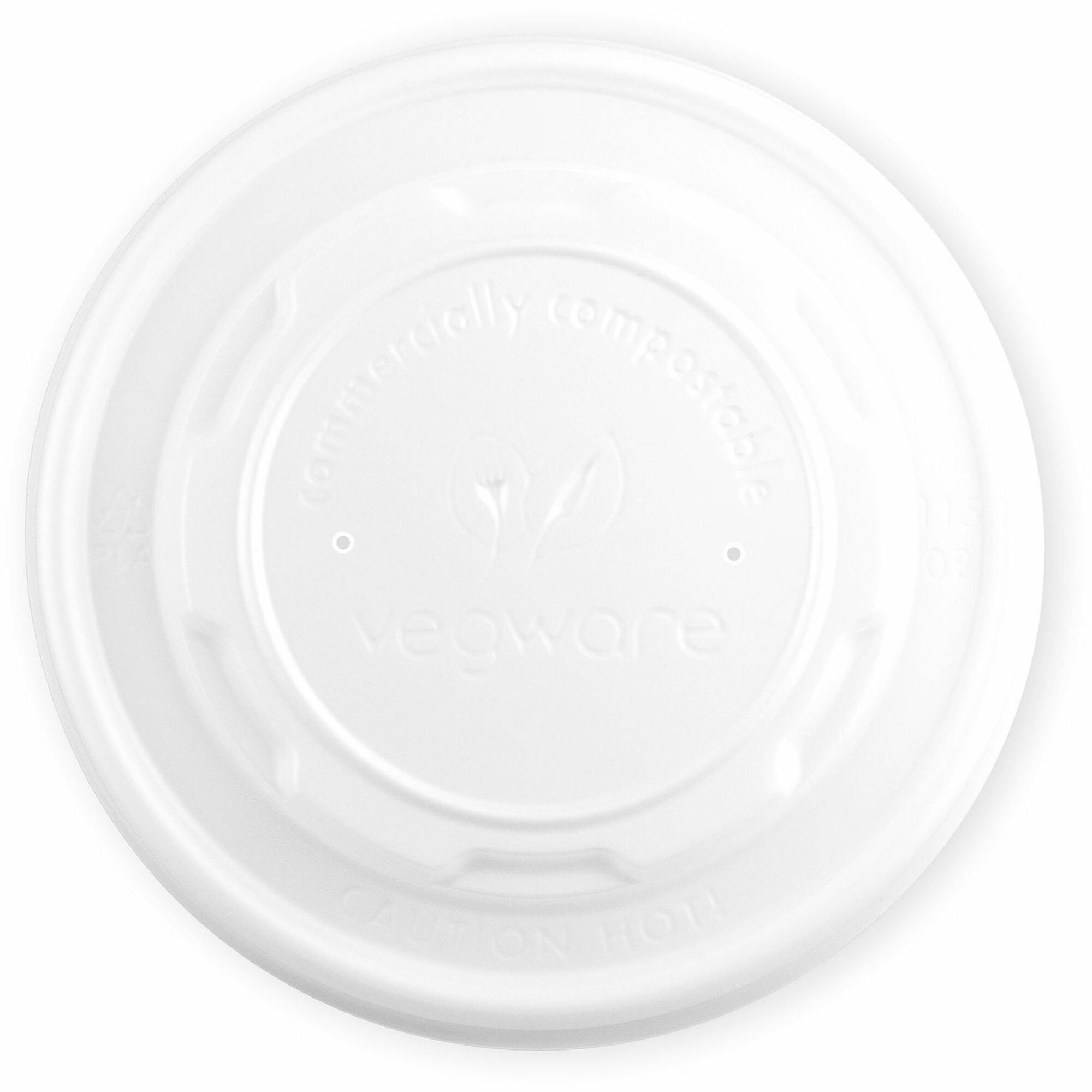 Round - 4.5" Diameter - Crystallized Polylactic Acid (CPLA) - Off White - 500 / Carton