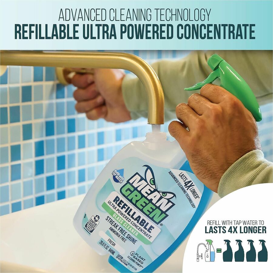 CLEANER;GLASS;REFILLABLE