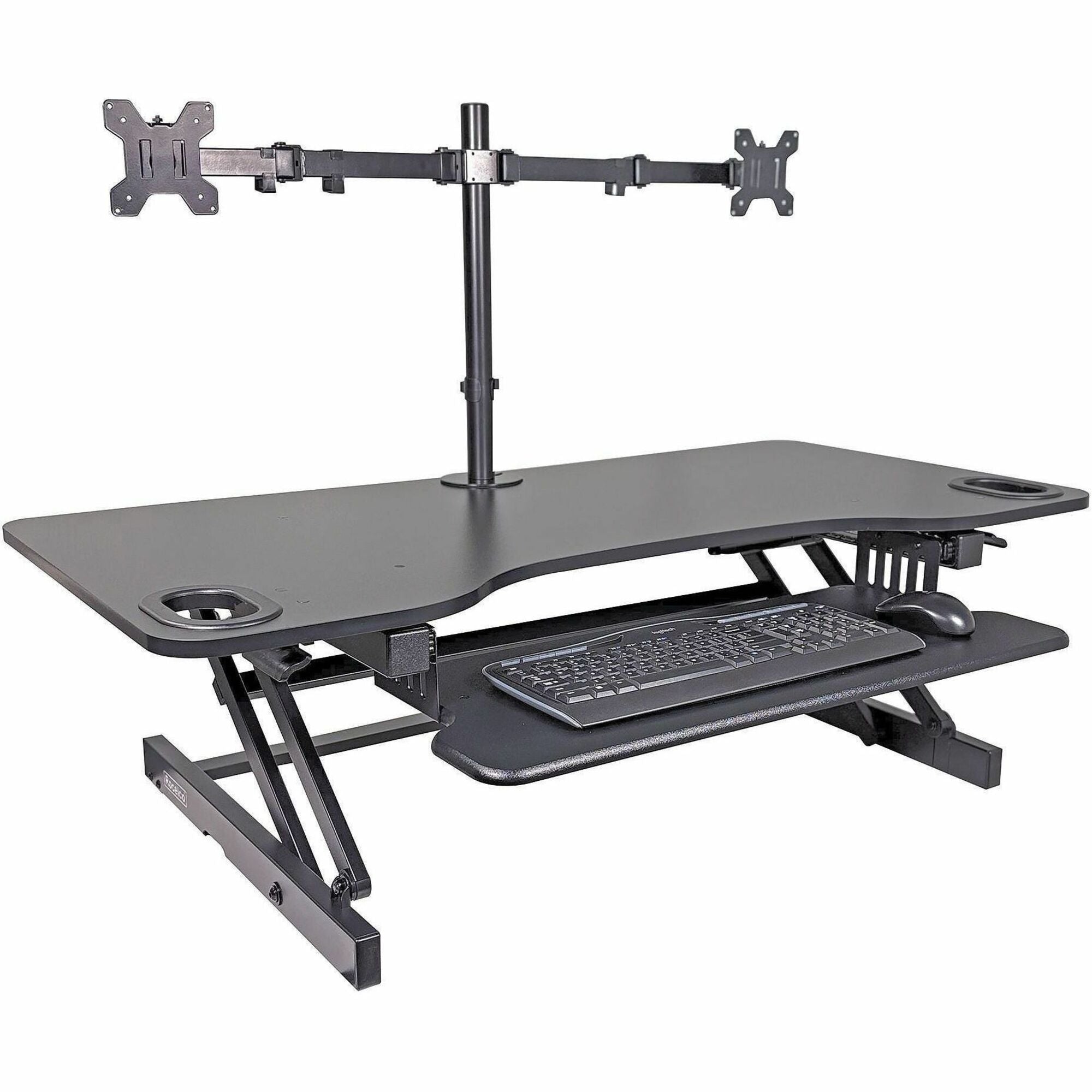 40 lb Load Capacity - 45" Width - Desktop - Black - For Multipurpose - Keyboard Tray