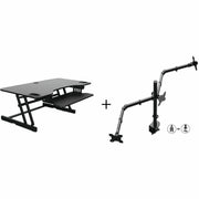 40 lb Load Capacity - 45" Width - Desktop - Black - For Multipurpose - Keyboard Tray