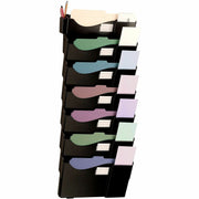 7 Pocket(s) - 38.25" Height x 16" Width x 4.75" Depth - Expandable, Removable, Labeling Area, Durable - Black - Plastic