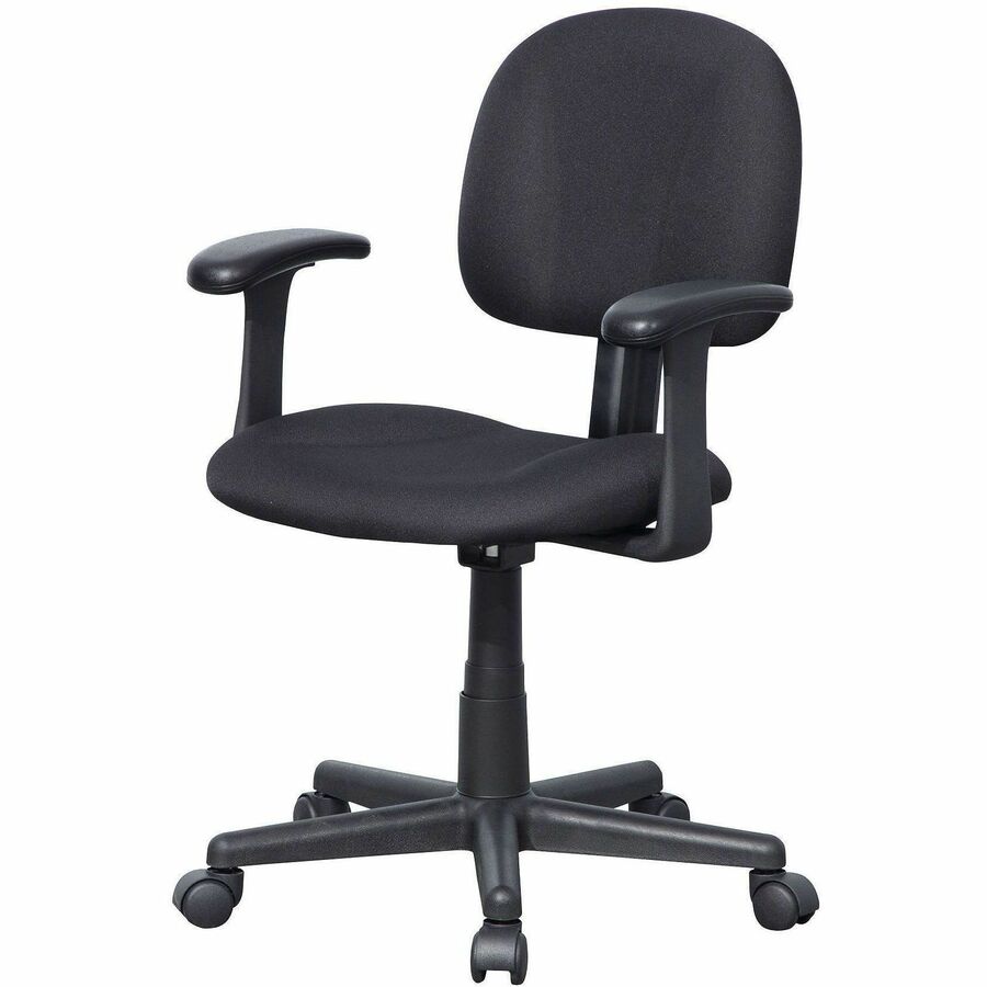 NuSparc Multi-Task Chair - Fabric Seat Material - Fabric Back Material - 5-star Base - Black - Armrest - 1 Each