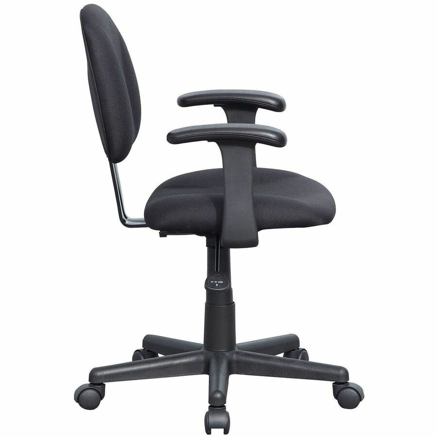 NuSparc Multi-Task Chair - Fabric Seat Material - Fabric Back Material - 5-star Base - Black - Armrest - 1 Each