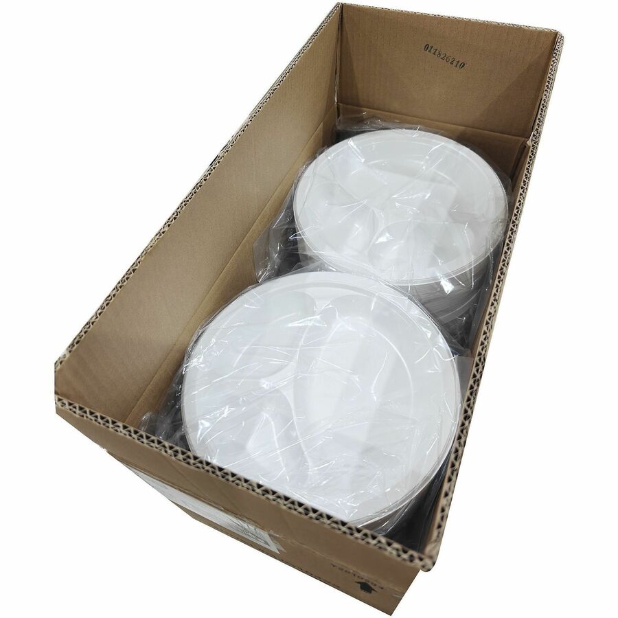 Plates;Plastic;3 Comptmnt;10.2