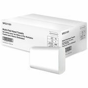Multifold - Bright White - Paper, Virgin Fiber - 250 Sheets/Pack - 16 / Carton