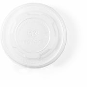 Round - Crystallized Polylactic Acid (CPLA) - White - 1000 / Carton