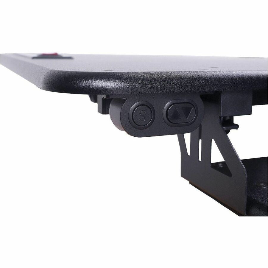 46" Width - Desktop - Black - For Multipurpose - Adjustable Height, Grommet