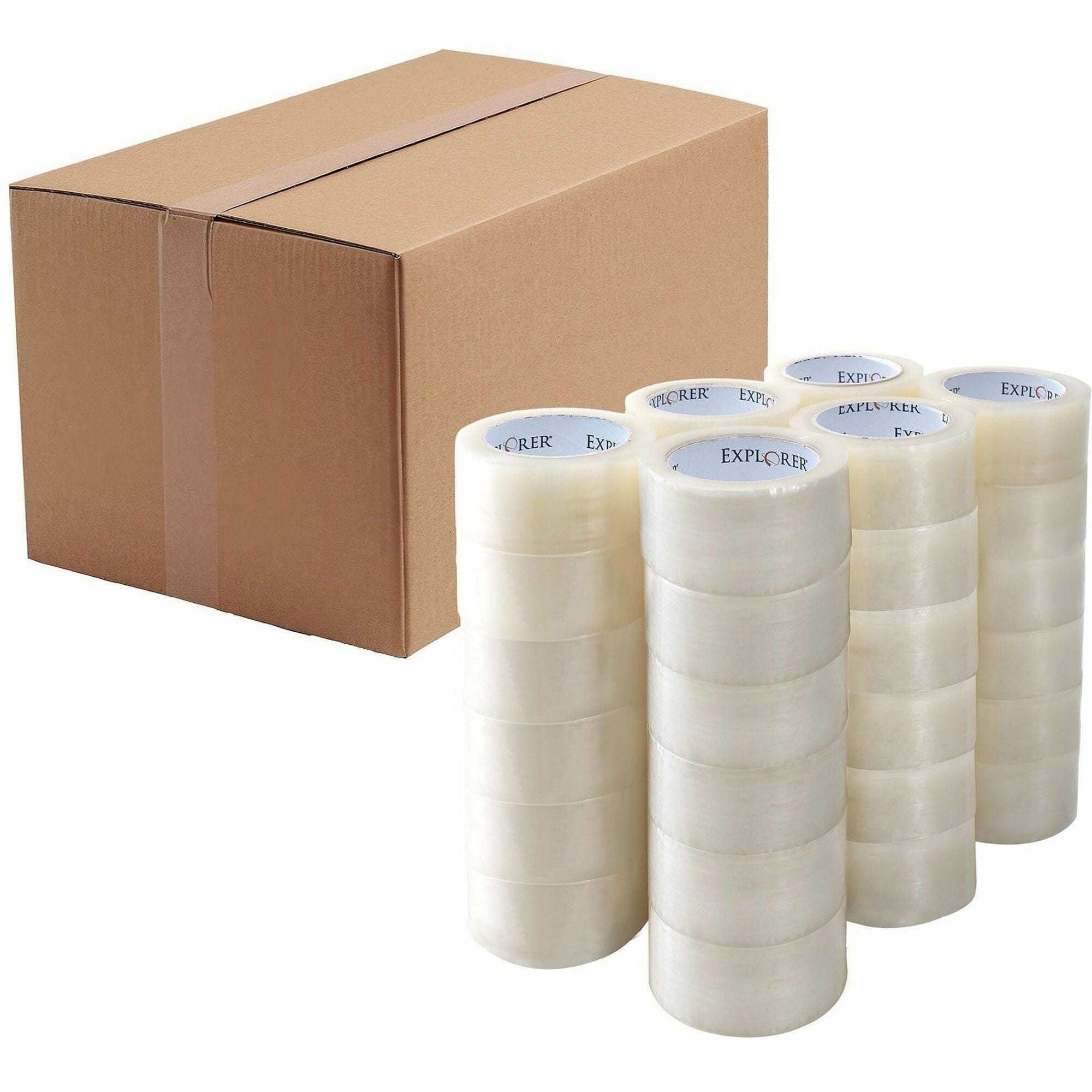 110 yd Length x 2" Width x 1.8 mil Thickness - Clear - Split Resistant, Tear Resistant - For Sealing, Carton - 1 Carton