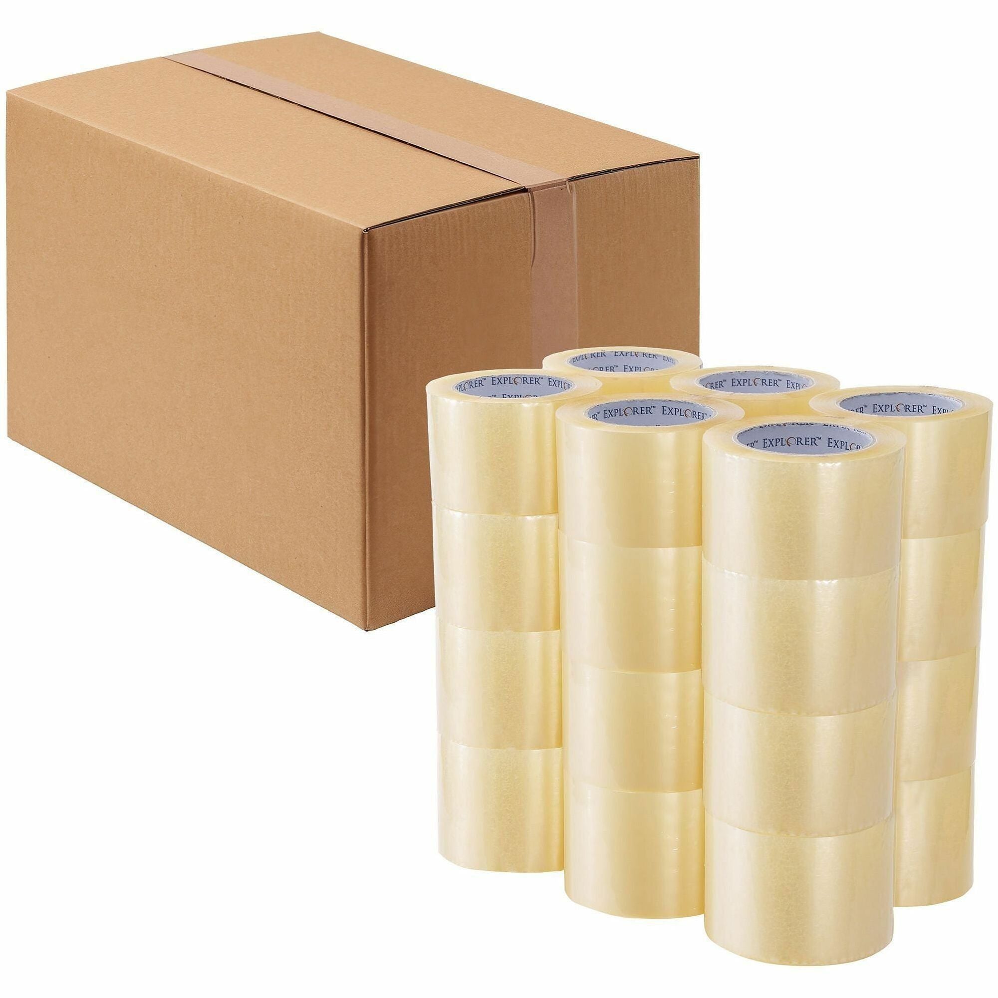 110 yd Length x 3" Width x 2 mil Thickness - Clear - Acrylic - Acrylic Adhesive - For Carton, Sealing, Multipurpose, Packaging, Box - 1 Carton