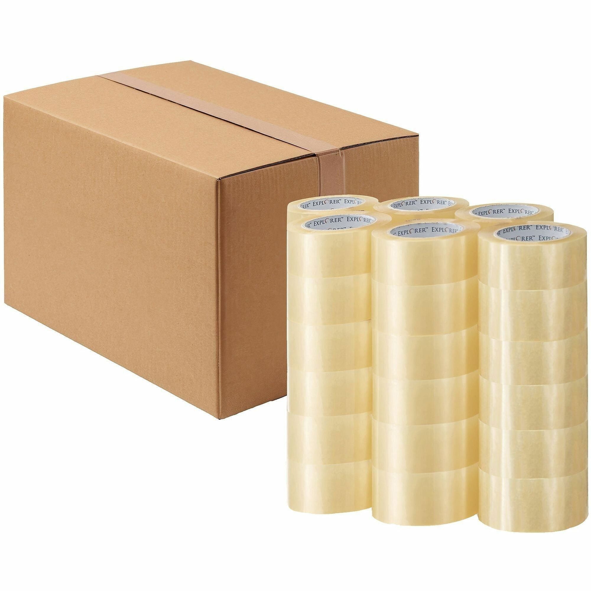 110 yd Length x 2" Width x 2 mil Thickness - Clear - Acrylic - Acrylic Adhesive - For Carton, Sealing, Multipurpose, Packaging, Box - 1 Carton