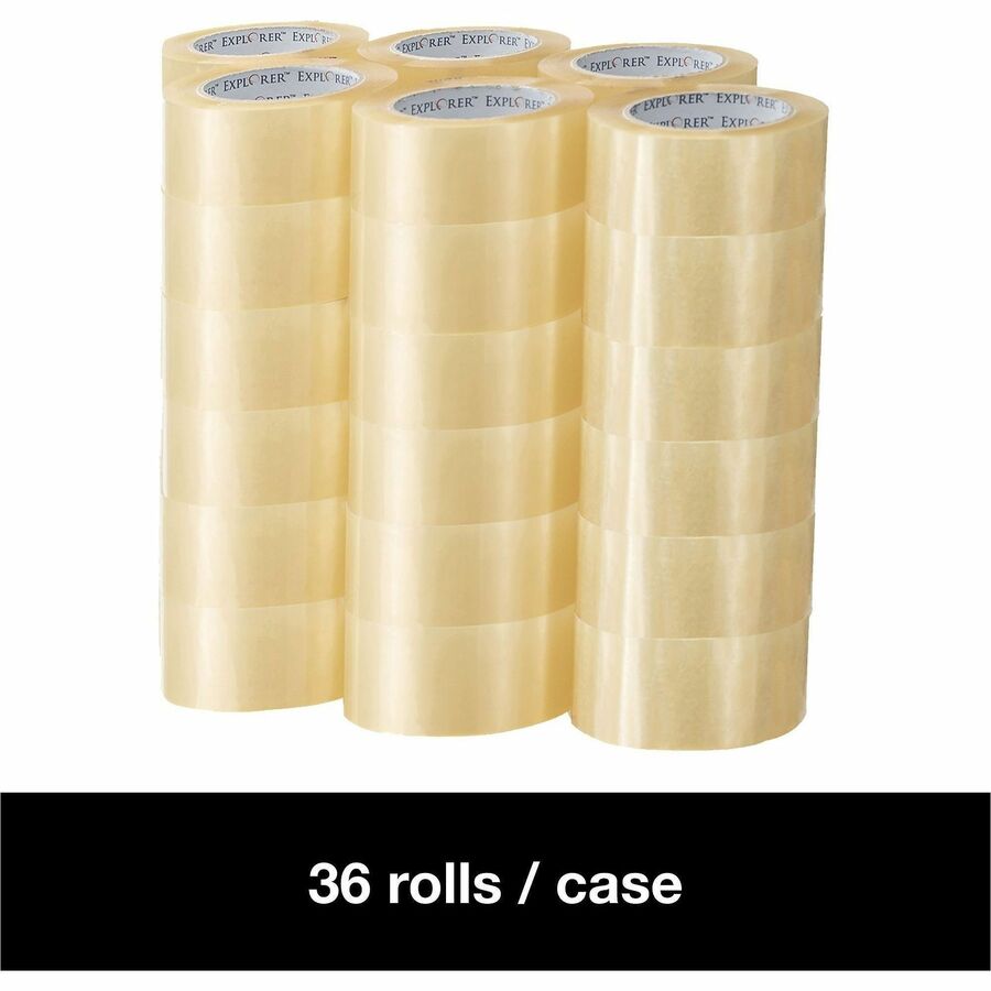 110 yd Length x 2" Width x 2 mil Thickness - Clear - Acrylic - Acrylic Adhesive - For Carton, Sealing, Multipurpose, Packaging, Box - 1 Carton