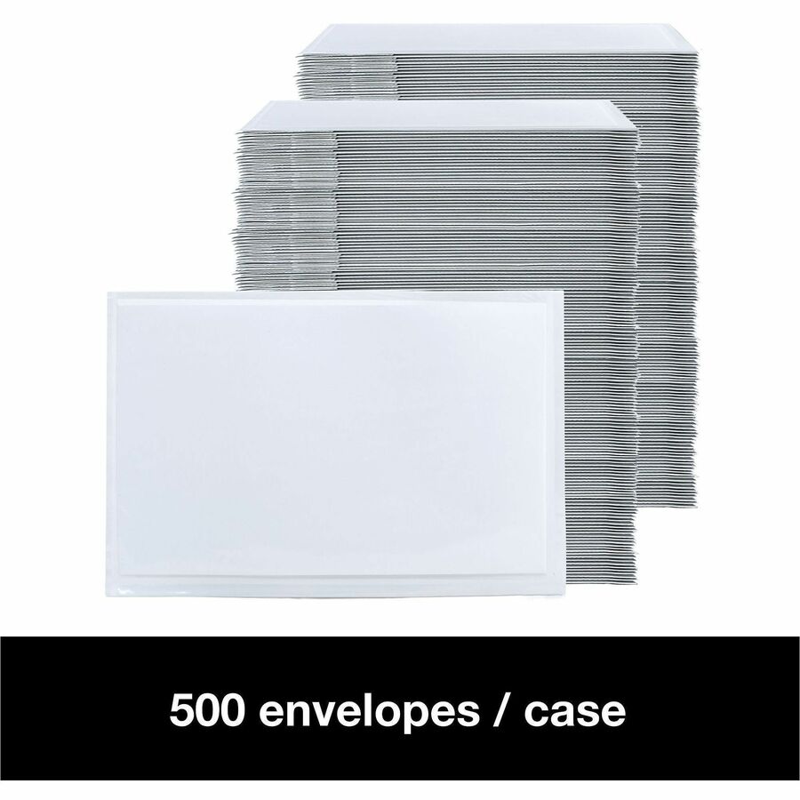 Packing List - 6 3/4" Width x 10 3/4" Length - Clear - Resin - 1 / Carton