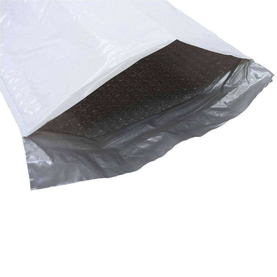 Bubble/Shipping - #4 - 9 1/2" Width x 14 1/2" Length - Self-sealing - White - Polyethylene - 1 / Carton