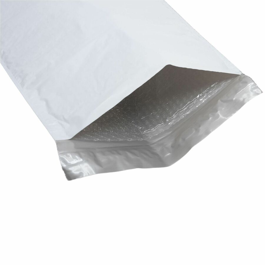 Bubble/Shipping - #5 - 10 1/2" Width x 16" Length - Self-sealing - White - Polyethylene - 1 / Carton