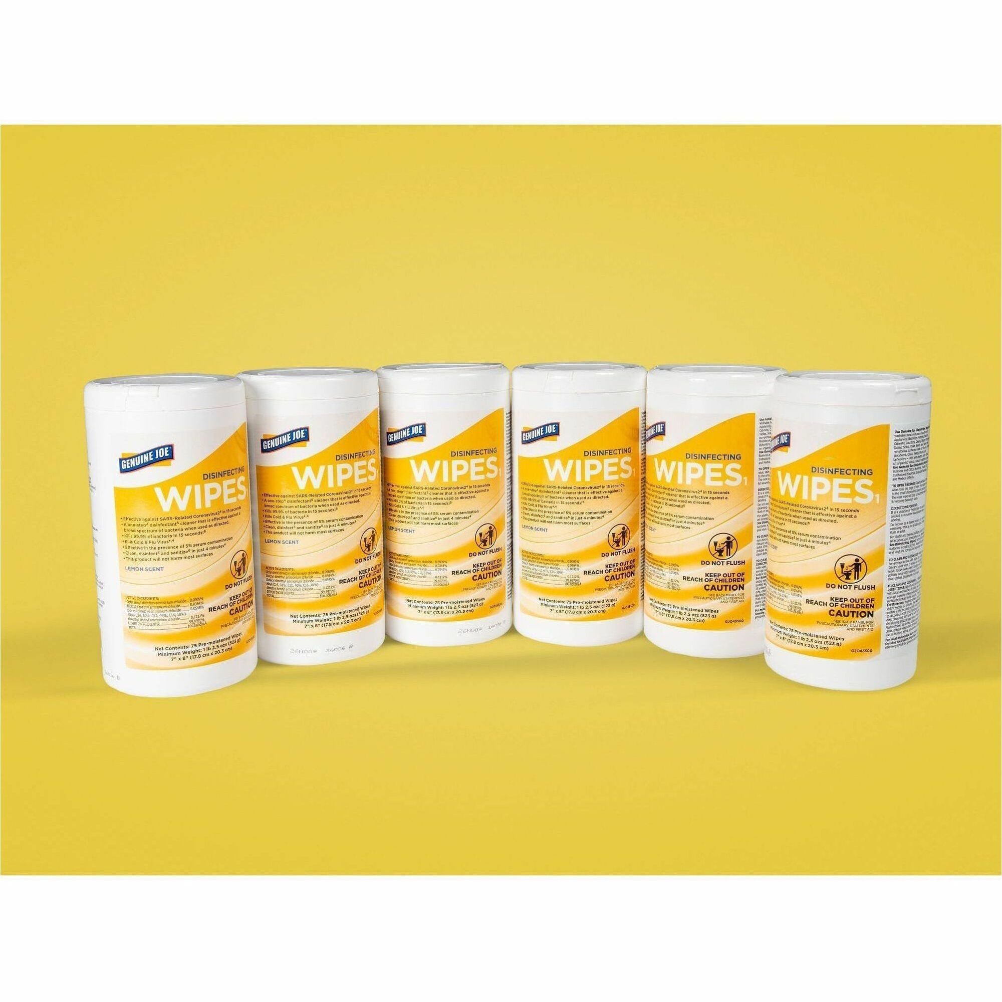 Wipe;Disinf;Lmn;Tub;75