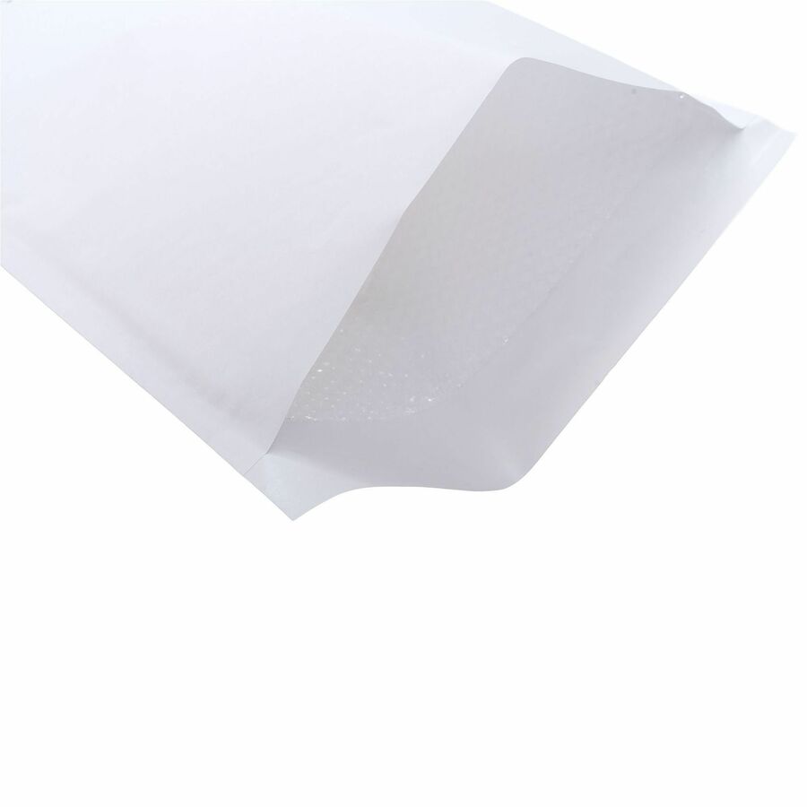 Bubble/Shipping - #6 - 12 1/2" Width x 19" Length - Self-sealing - White - Paper - 1 / Carton