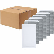 Bubble/Shipping - #000 - 4" Width x 8" Length - Self-sealing - White - Paper - 1 / Carton
