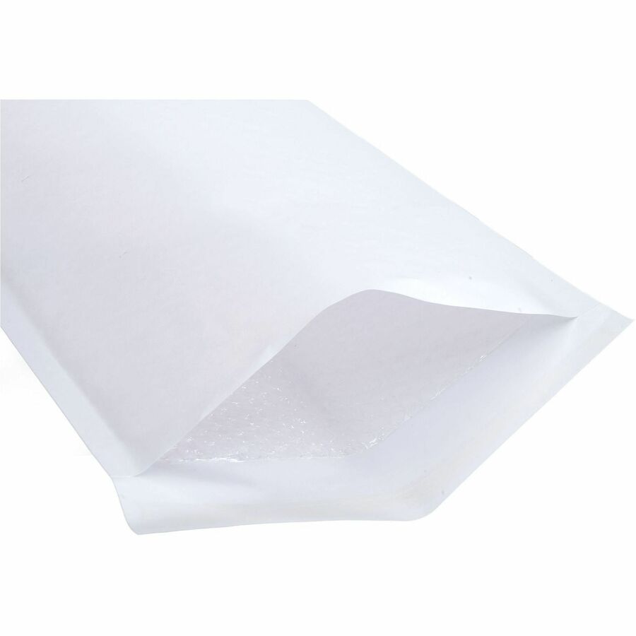 Bubble/Shipping - #2 - 8 1/2" Width x 12" Length - Self-sealing - White - Paper - 1 / Carton