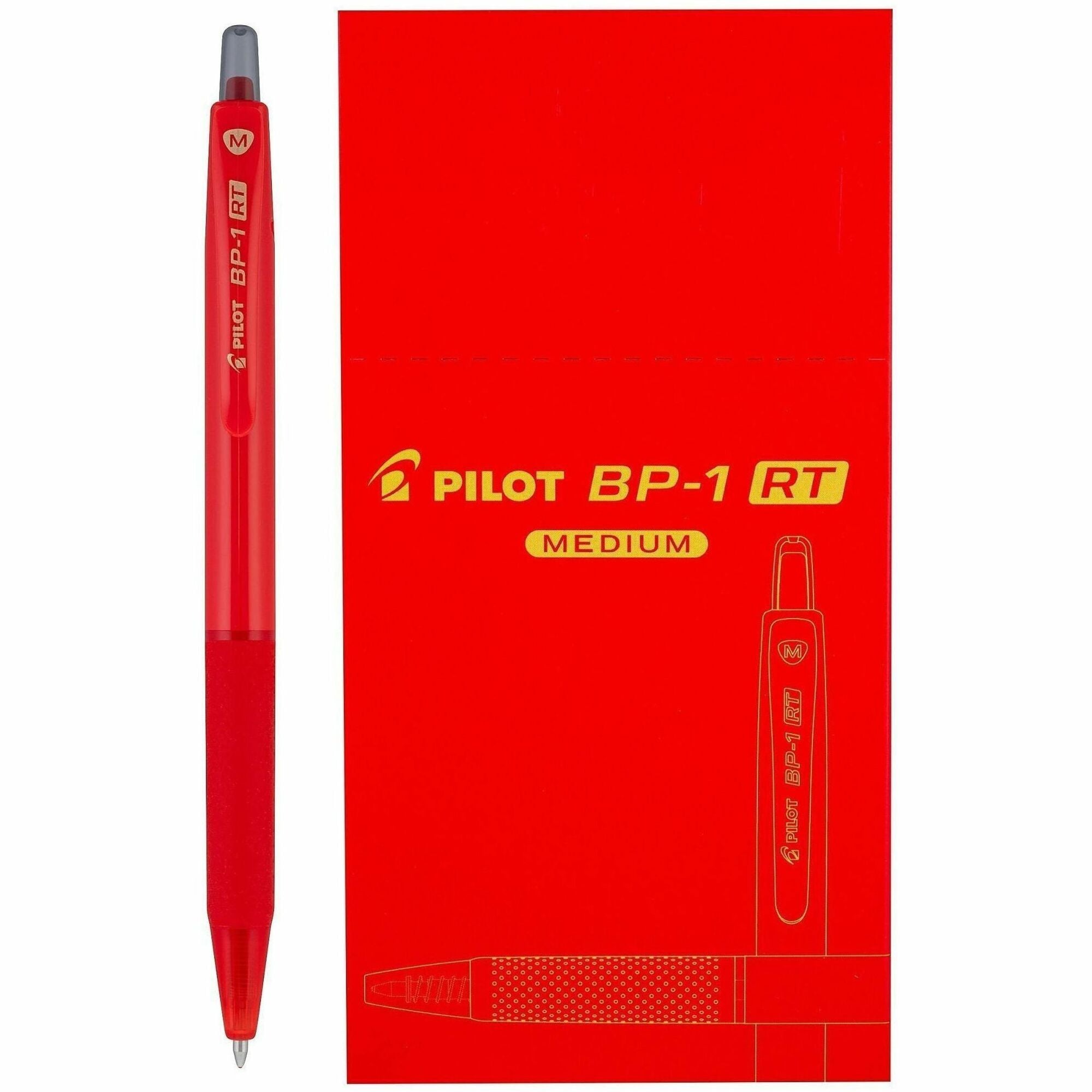 Pen;Ballpoint;Bp1Rt;Red;Med