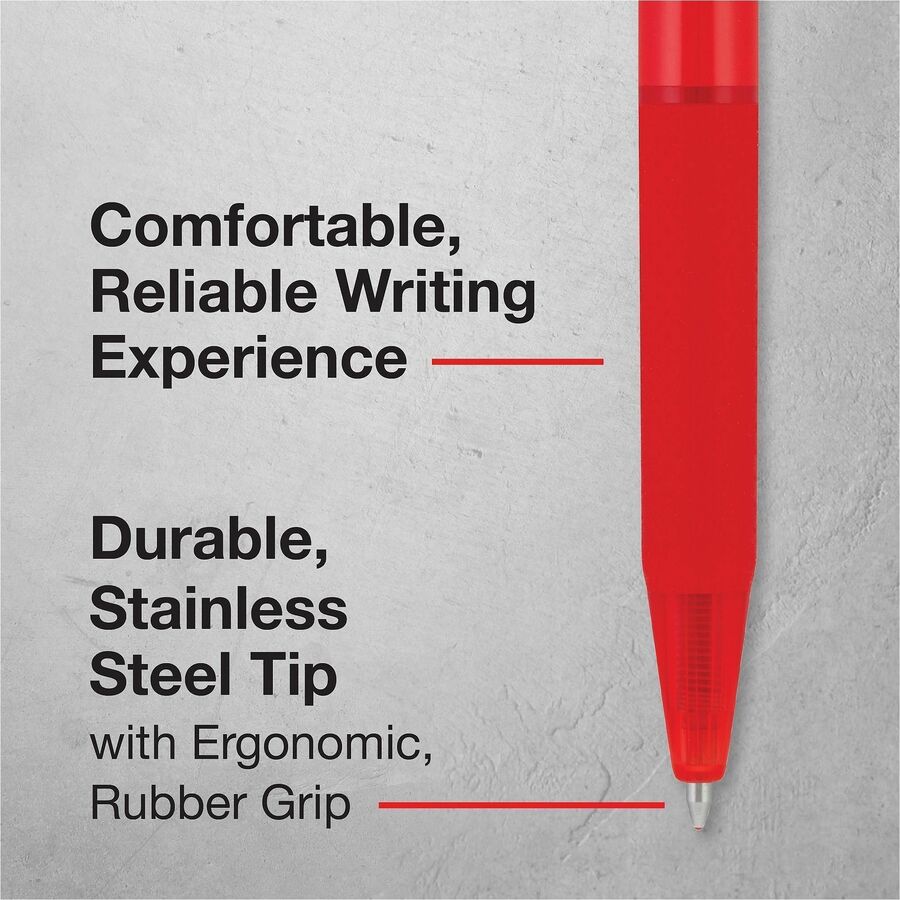 Pen;Ballpoint;Bp1Rt;Red;Med