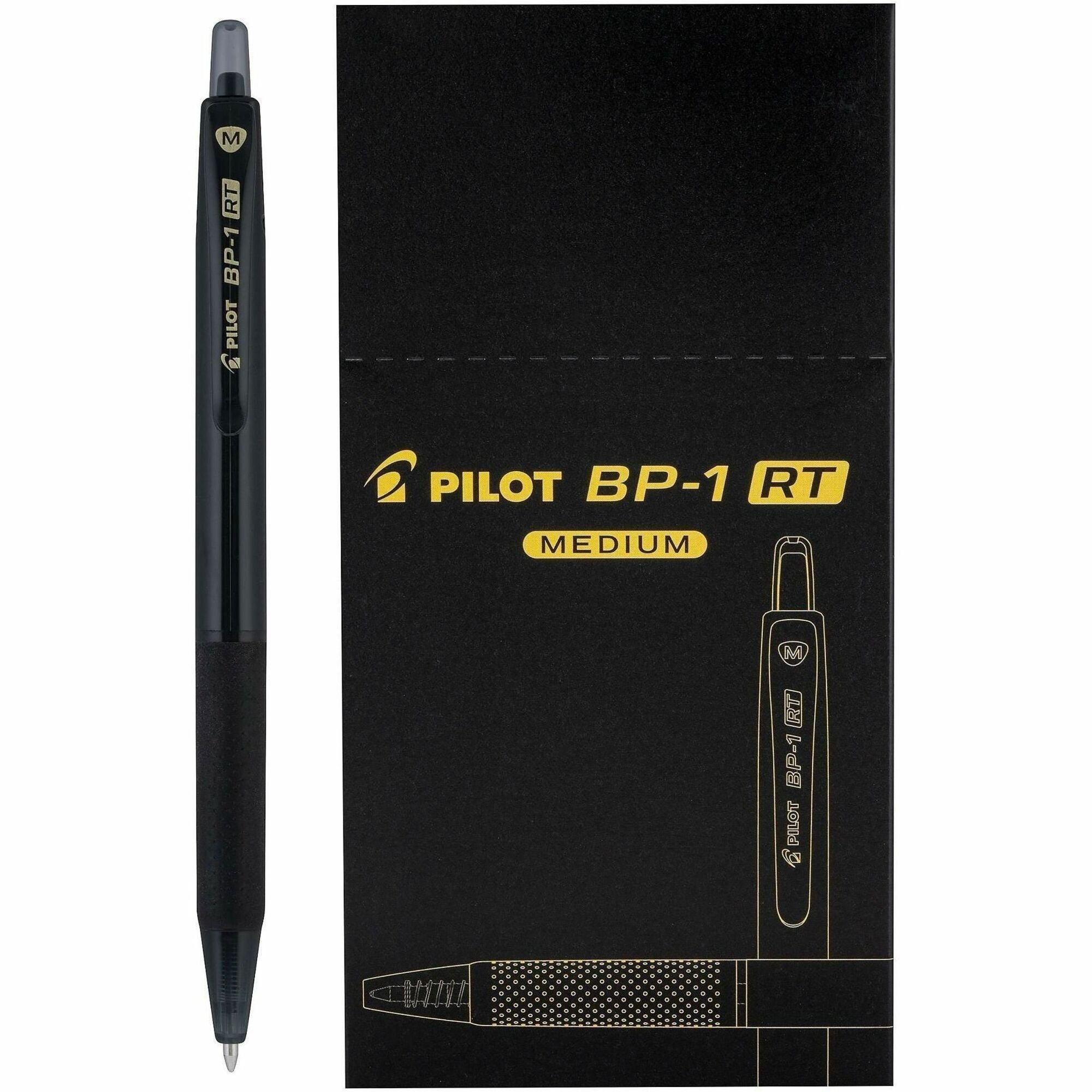 Pen;Ballpoint;Bp1Rt;Blk;Med