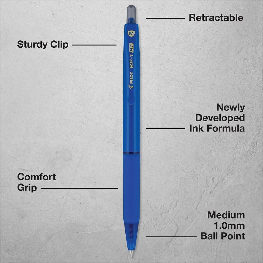 Pen;Ballpoint;Bp1Rt;Blu;Med