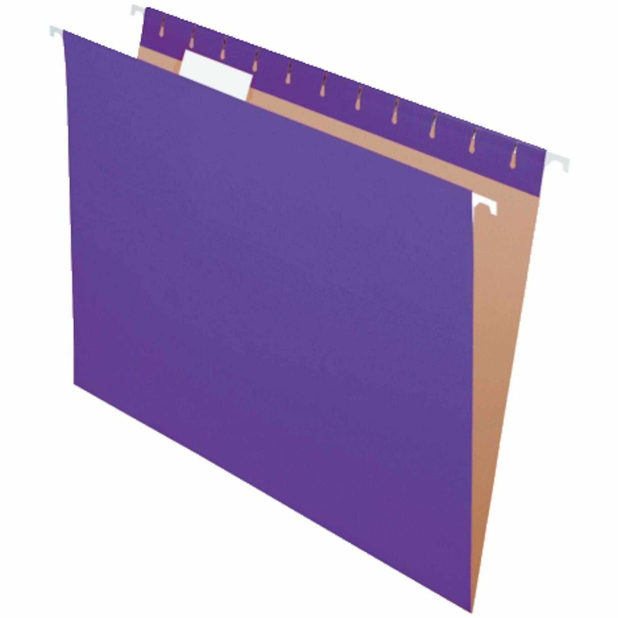 Kraft, Fiber - Purple - Label - 0% Recycled - 25 / Box