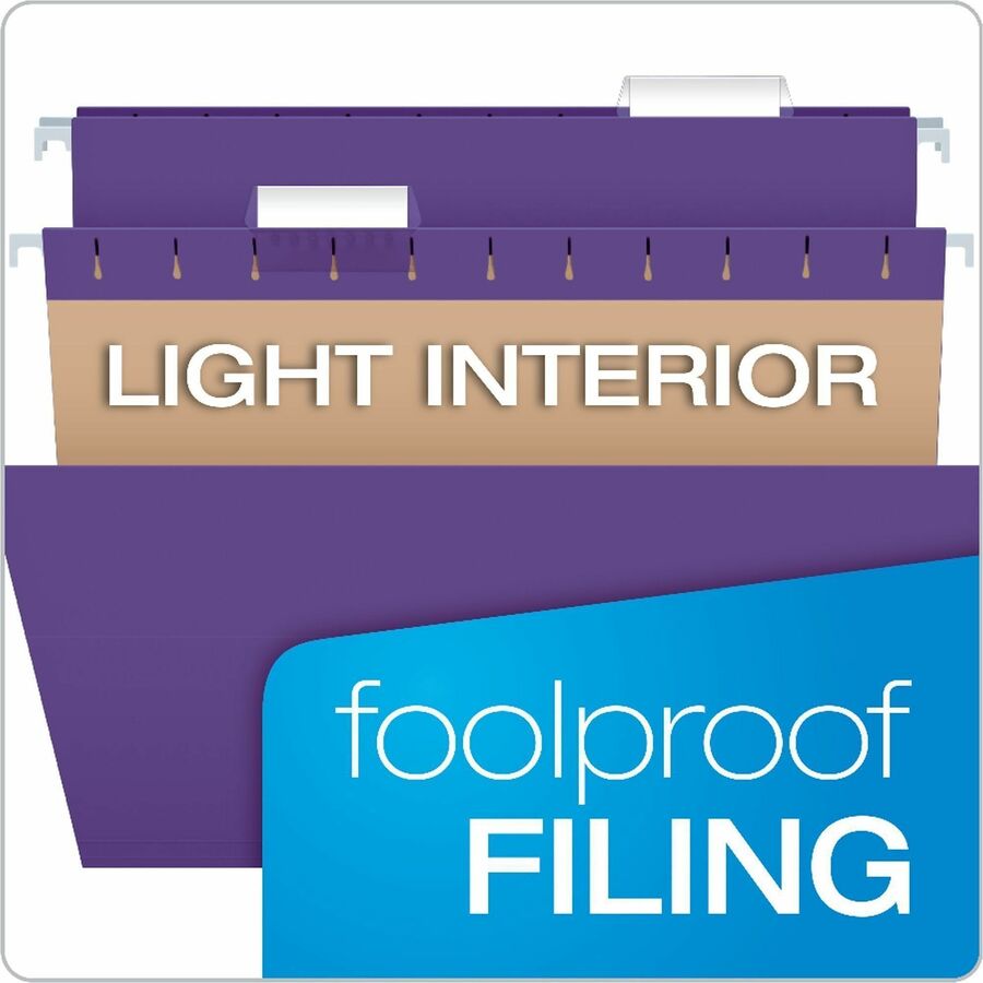Kraft, Fiber - Purple - Label - 0% Recycled - 25 / Box