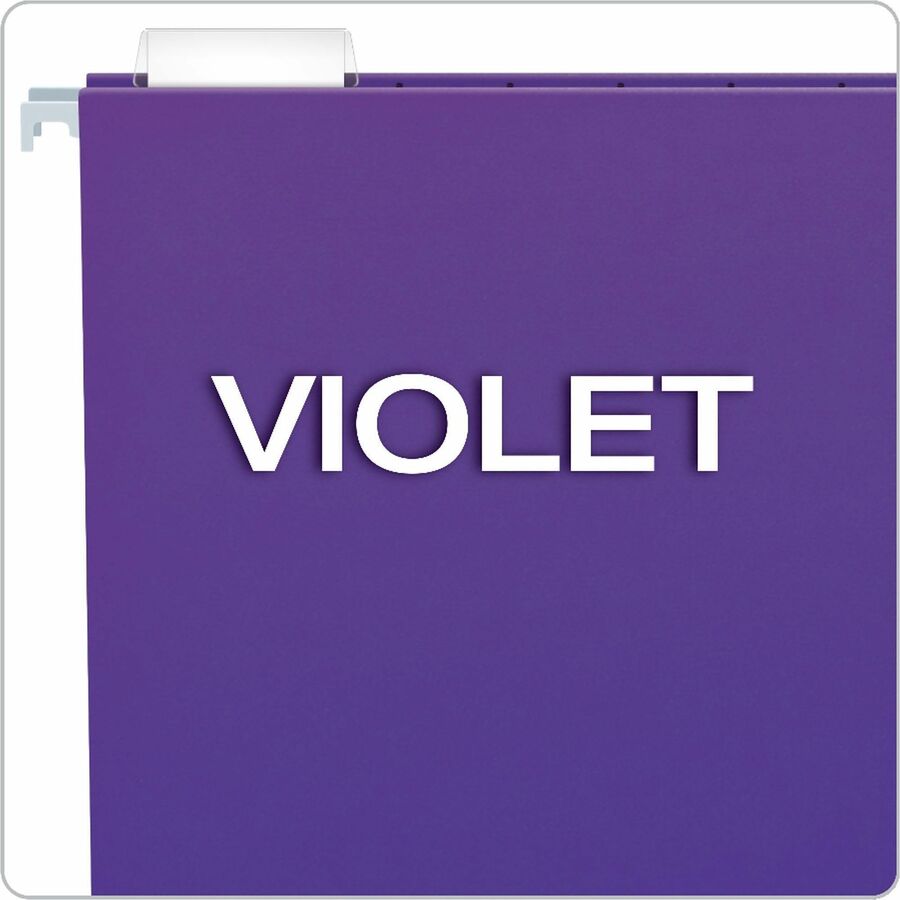 Kraft, Fiber - Purple - Label - 0% Recycled - 25 / Box