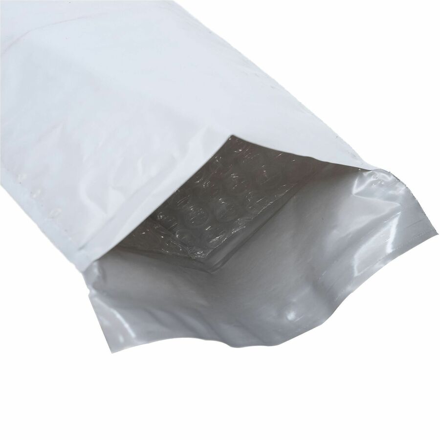Bubble/Shipping - #000 - 4" Width x 8" Length - Self-sealing - White - Polyethylene - 1 / Carton