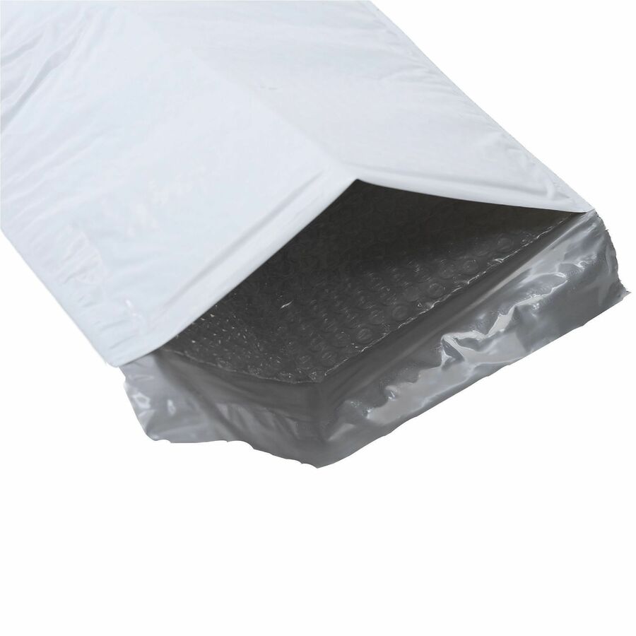 Bubble/Shipping - #2 - 8 1/2" Width x 12" Length - Self-sealing - White - Polyethylene - 1 / Carton