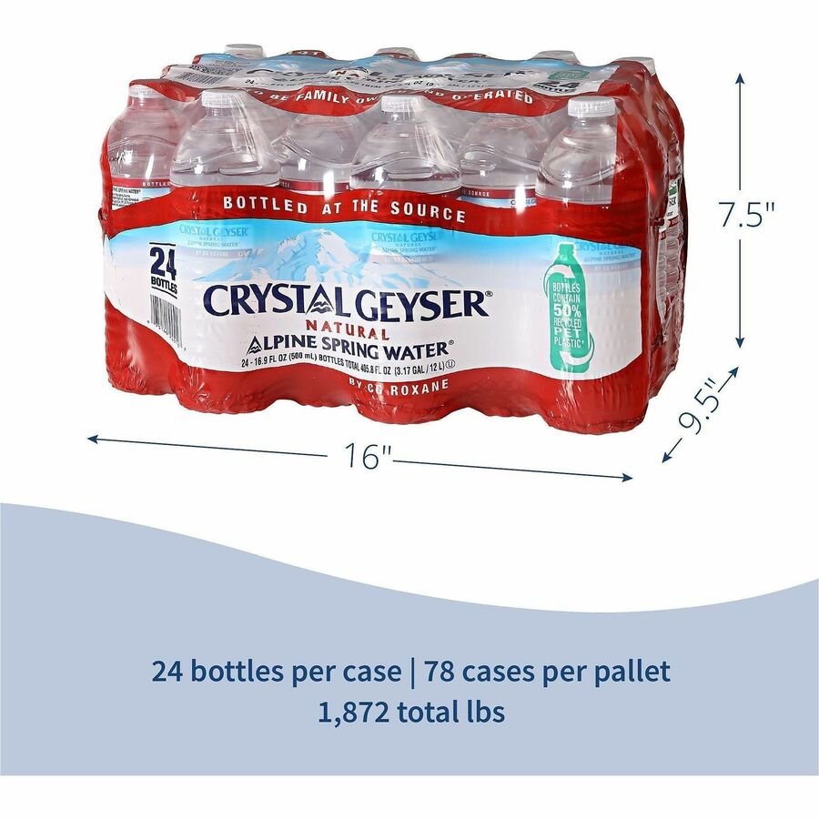 Crystal Geyser Alpine Bottled Spring Water