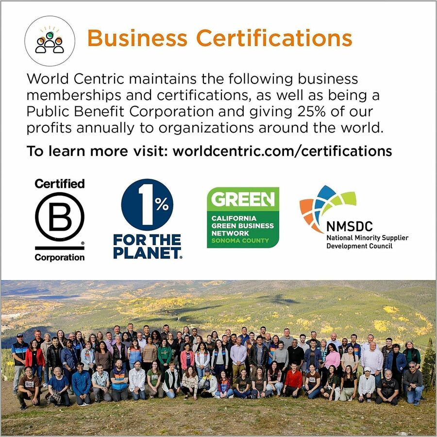 World Centric Compostable Fiber Plate