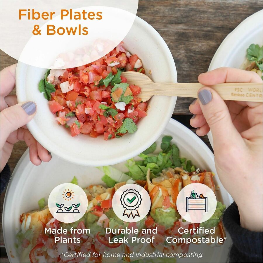 World Centric Compostable Fiber Plate