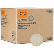 World Centric Compostable Fiber Plate