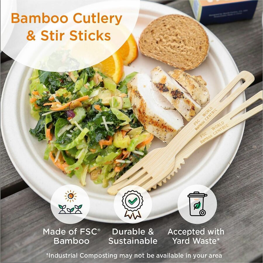 7.5" Length - Bamboo - Natural - 10000 / Carton
