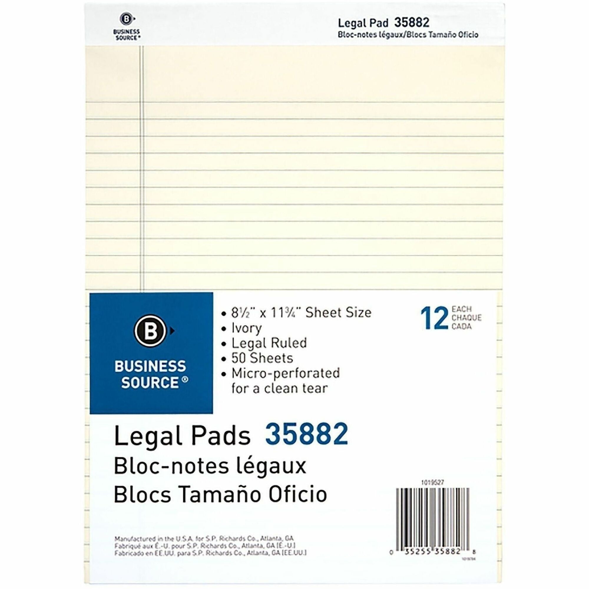 Pad;Lgl Ruld;8.5X11;Iy
