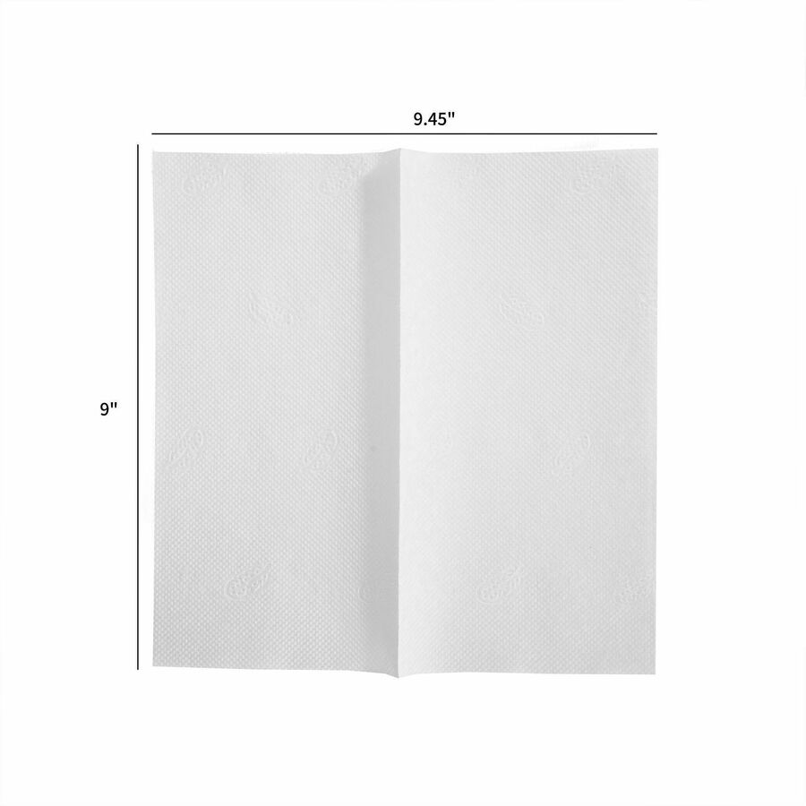 Towel;Sgl Fld9X9.45;12/334;Wh