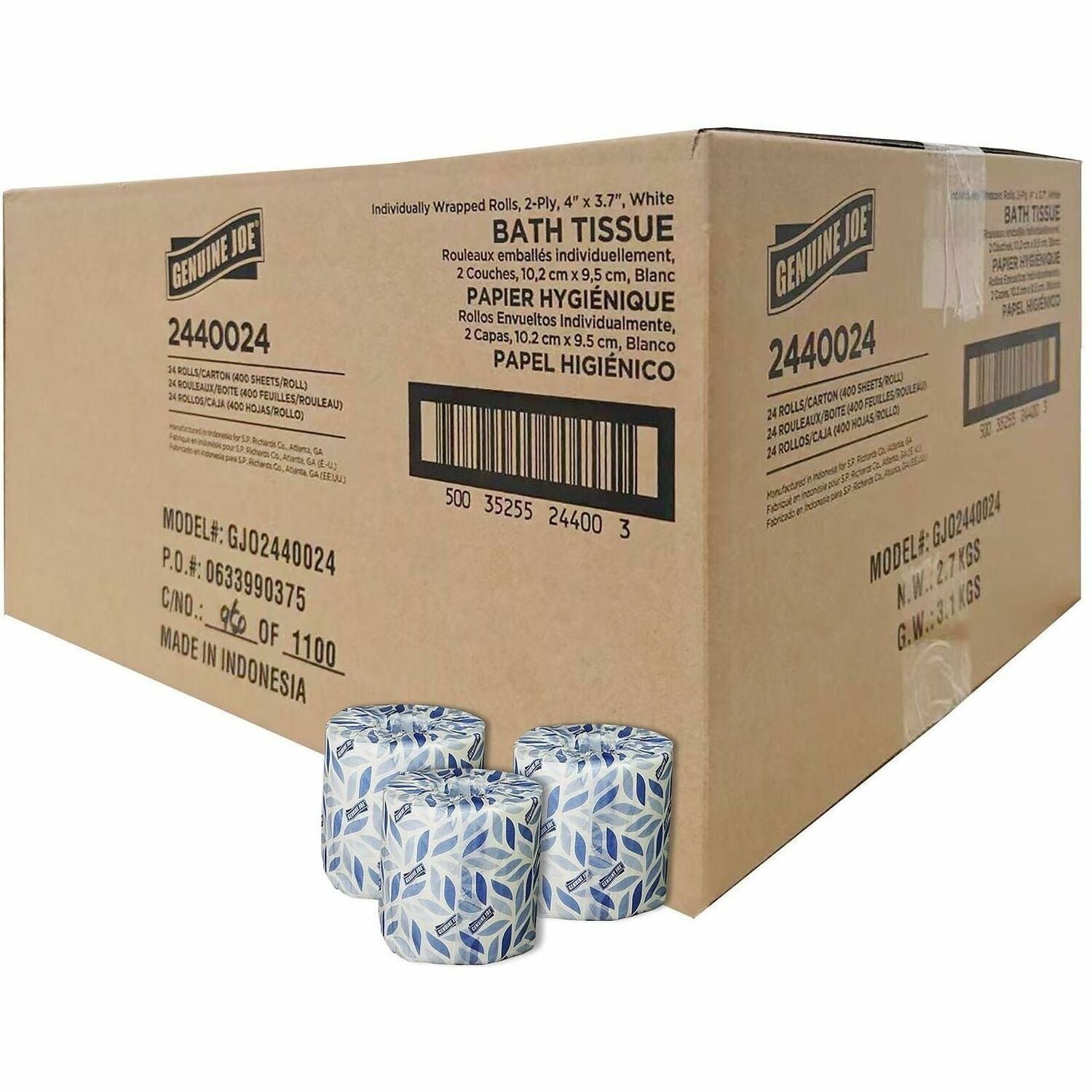 Tissue;4X3.7;2Ply;24;400;Wh