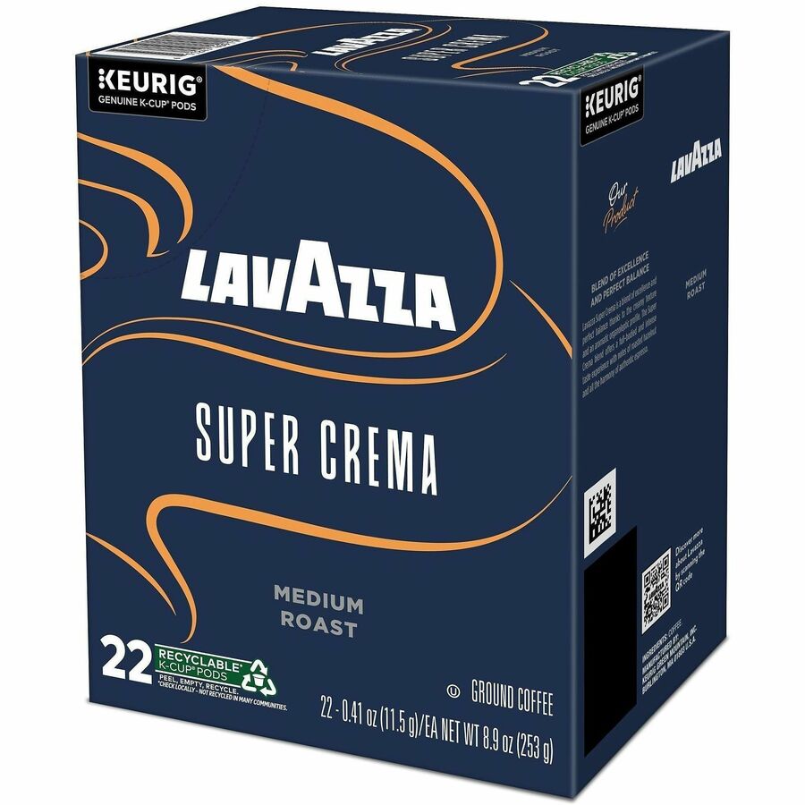 Lavazza K-Cup, Pod, Ground Super Crema K-Cup Coffee Pods