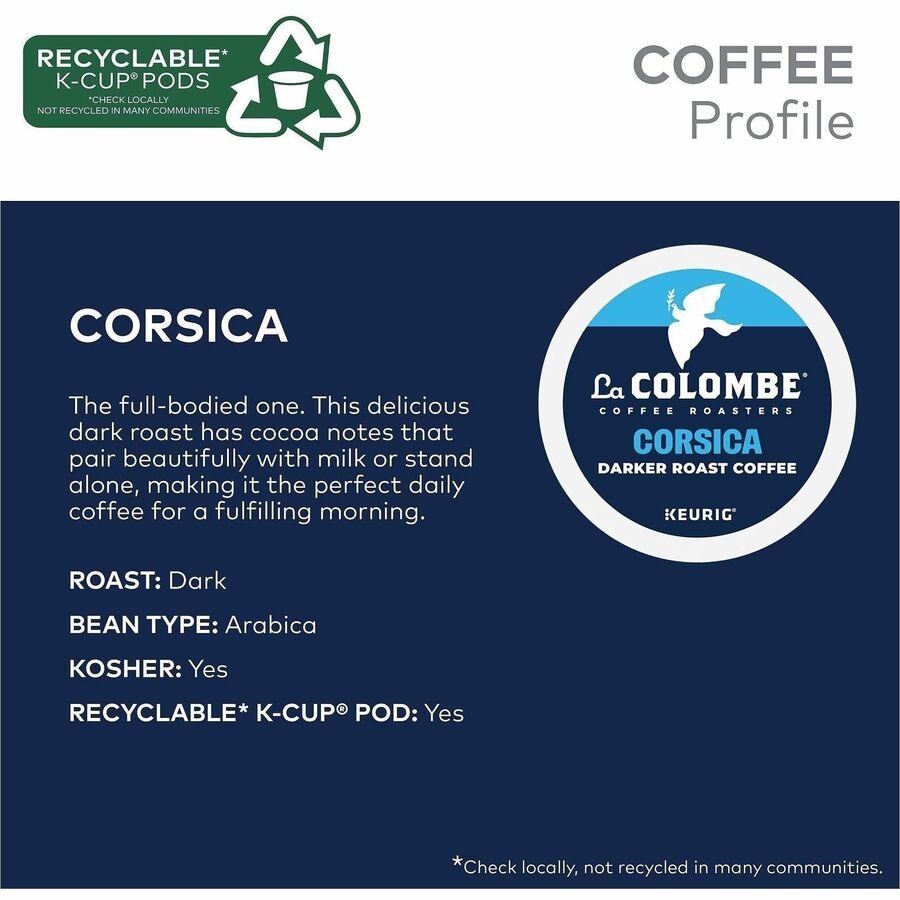 La Colombe K-Cup, Pod, Ground Corsica K-Cup Coffee Pods