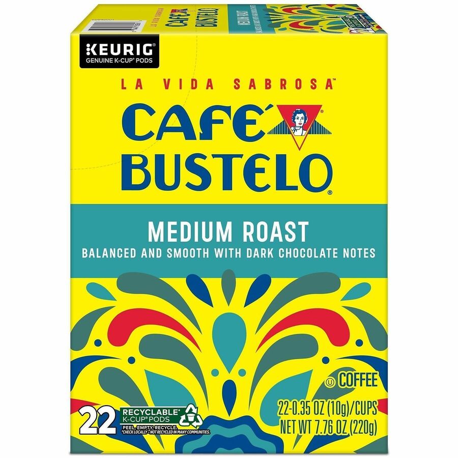 Caf&eacute; Bustelo K-Cup, Pod Medium-Roast K-Cup Coffee Pods