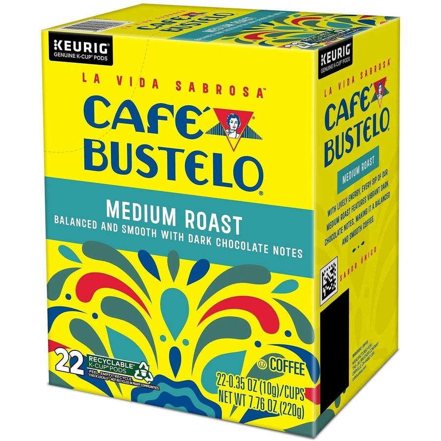 Caf&eacute; Bustelo K-Cup, Pod Medium-Roast K-Cup Coffee Pods