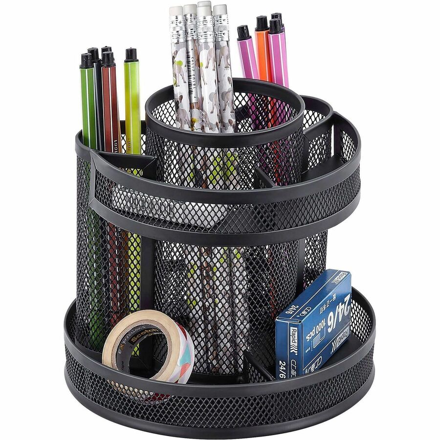 Organizer;Mesh;Rotary;Bk