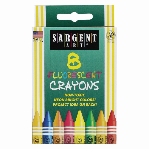 Sargent Art Crayons Fluorescent 8