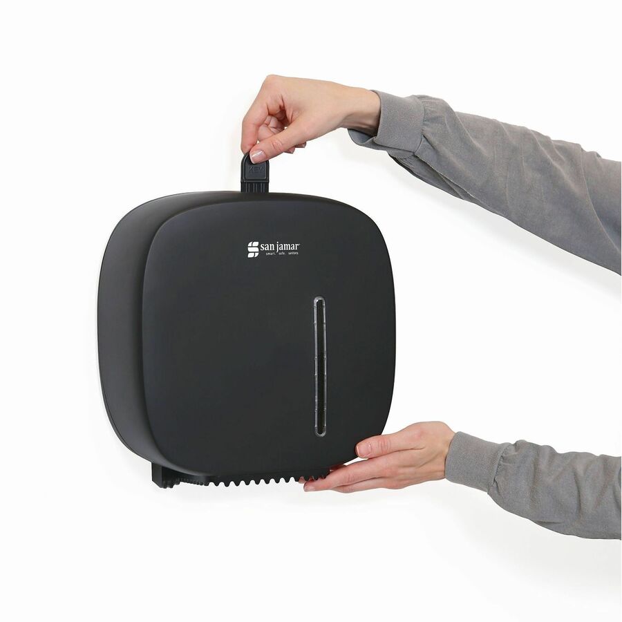 San Jamar Timeless Single 9" JBT Tissue Dispenser - Black